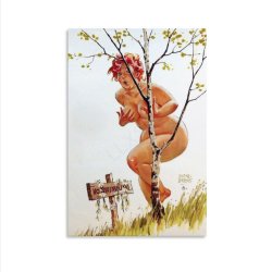 : TOYOCC Duane Bryers Big Boobs Big Ass Girl Classic Drawing Art Poster 1 Canvas Poster Wall Art Decor Print Picture Paintings for Living Room Bedroom Decoration Unframe-style 24x36inch60x90cm: Posters Prints
